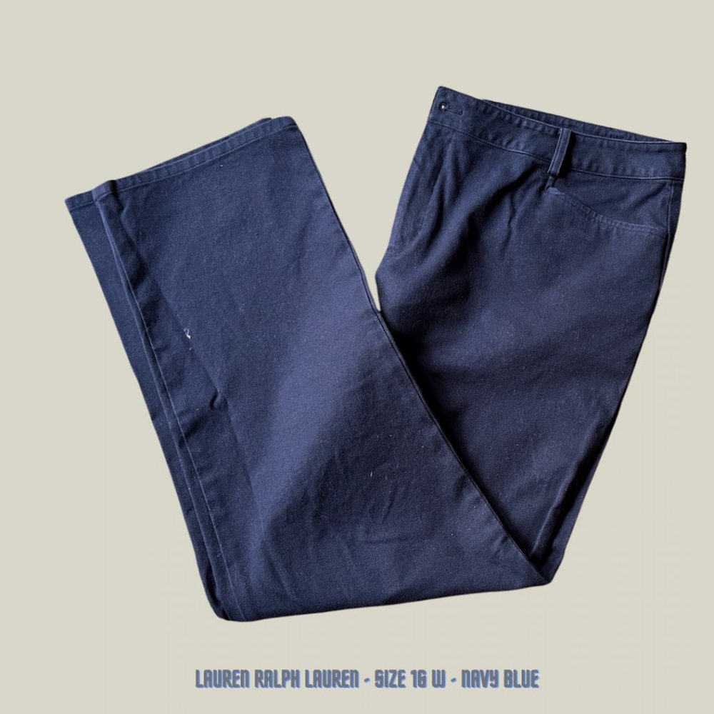 Lauren Ralph Lauren, Stretch-Cotton-Blend Pant, size 16, regular legs - …